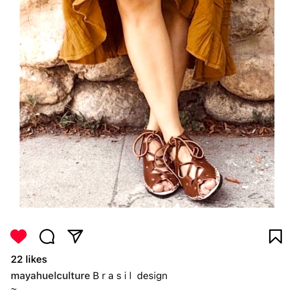 Ricardo Medina Mayahuel Culture Brasil Brown Leather Sandals